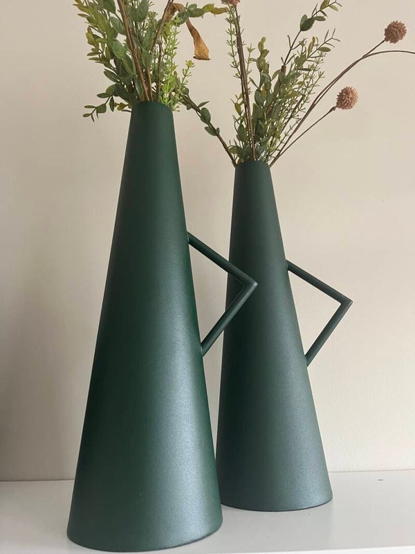 -60% korting,Vaas maat s, metaal, groen