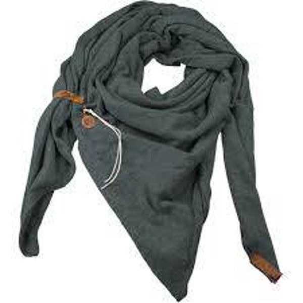 -50% korting, Sjaal Fien, donker-grijs