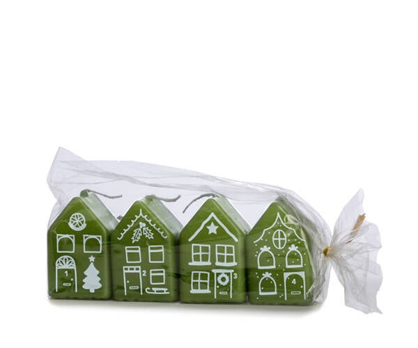 Kersthuisje kaars, Thijm, small