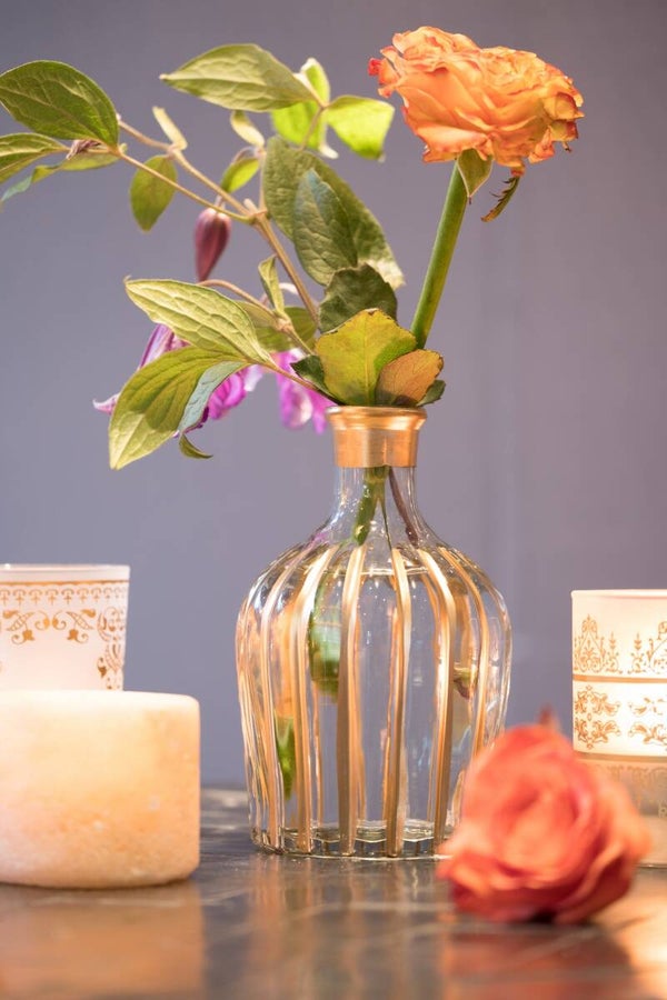 -40%, Striped kandelaar/vaas, medium