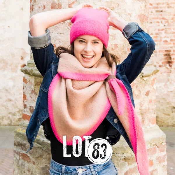 Sjaal nina, roze/camel