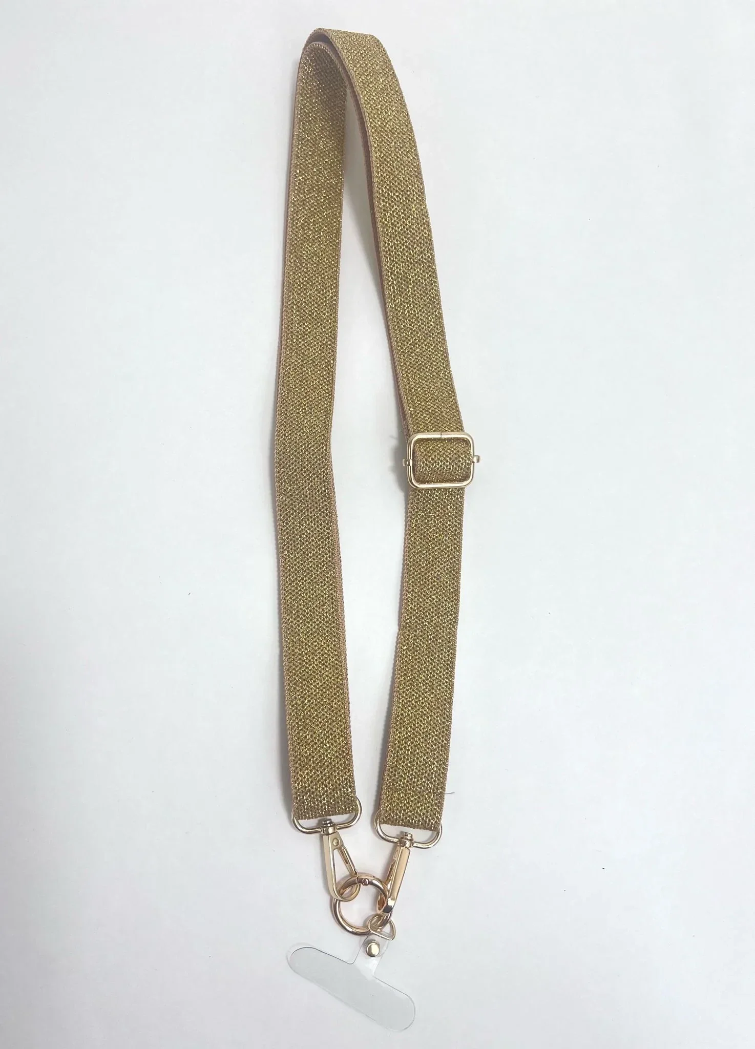 -50% korting, Telefoonkoord, goud-glitter