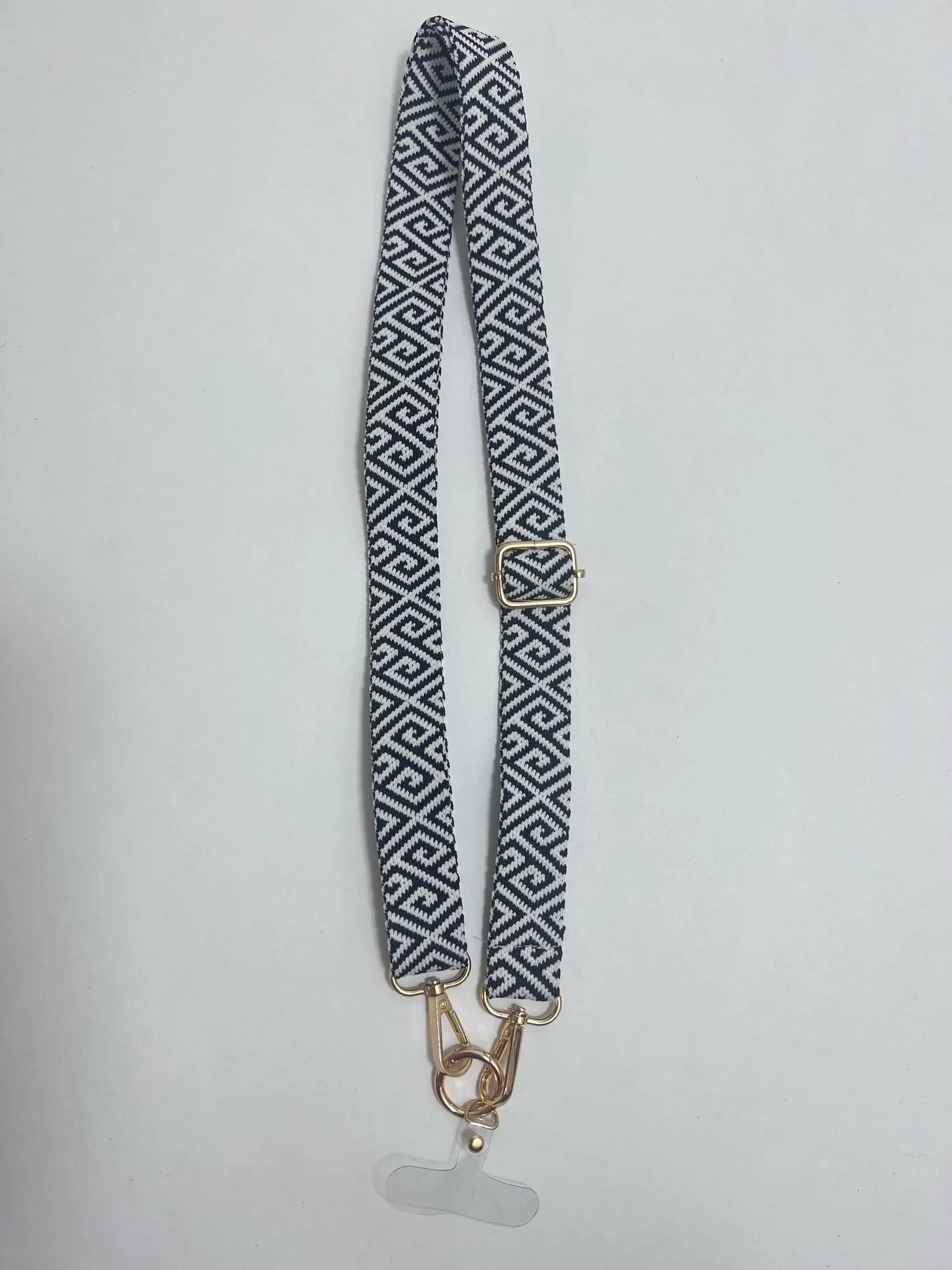 -50% korting, Telefoonkoord, zwart/wit