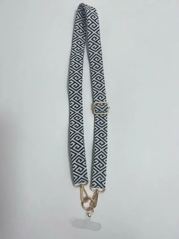 -50% korting, Telefoonkoord, zwart/wit