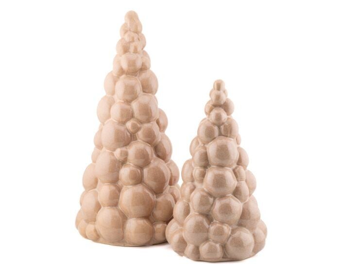 Ornament kerstboom Fir beige S