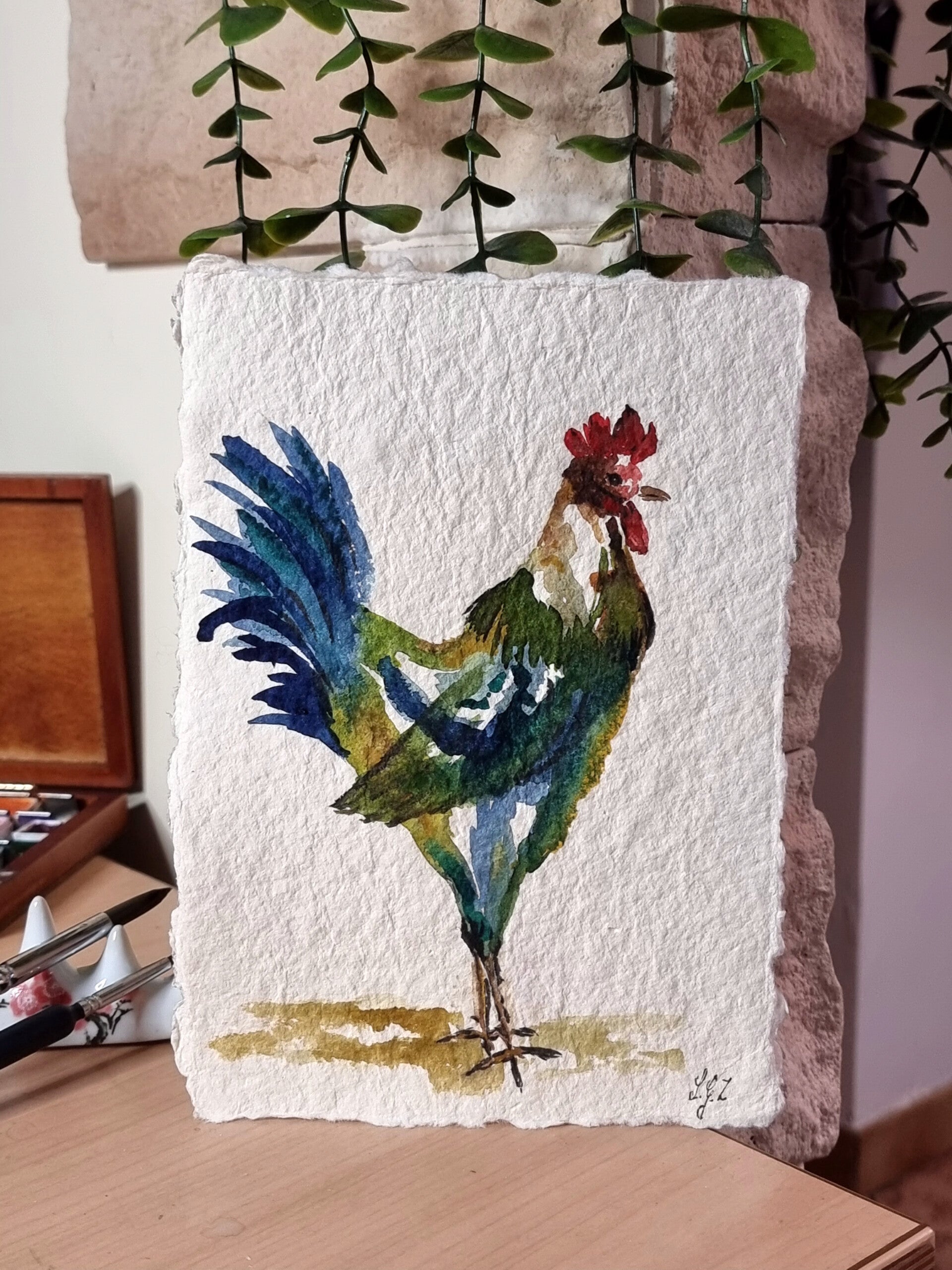 Coq sur Papier d'Antan