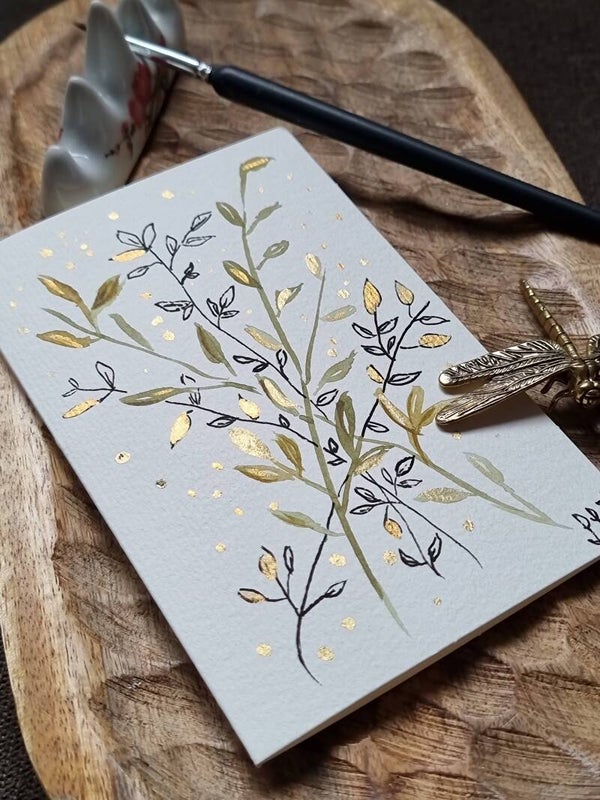 Carte pliable avec son enveloppe