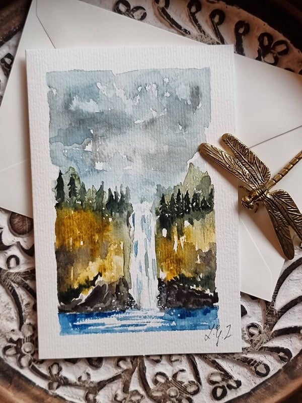 Carte pliable avec son enveloppe