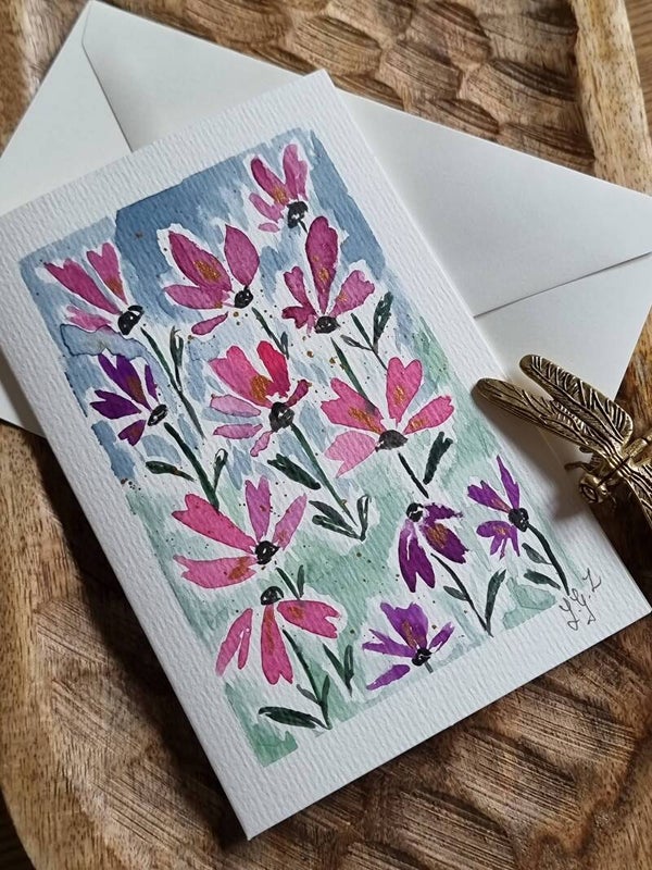 Carte pliable avec son enveloppe