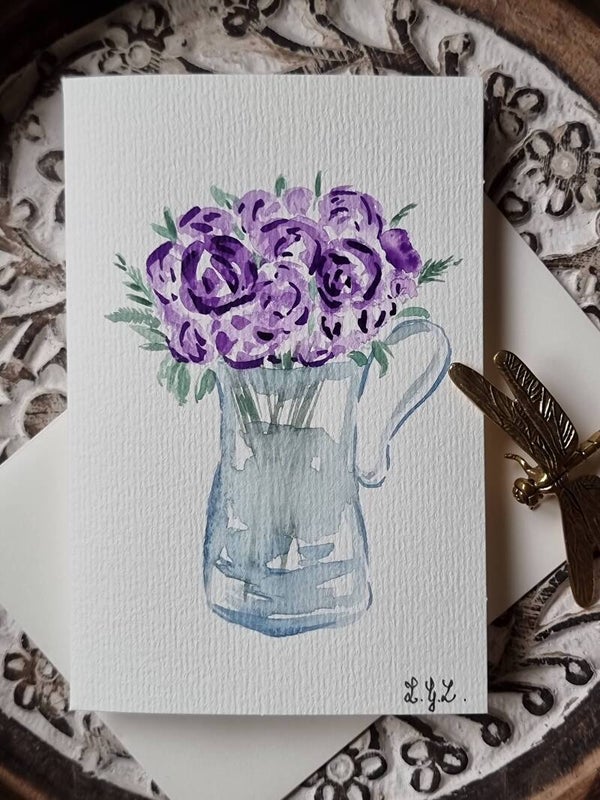 Carte pliable avec son enveloppe