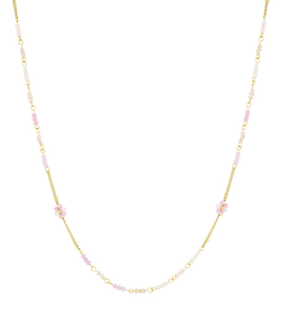 Lange ketting Blooming, roze