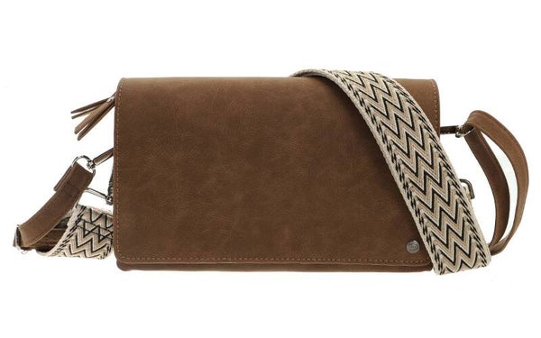 Camel crossbody / schoudertasje Montoro