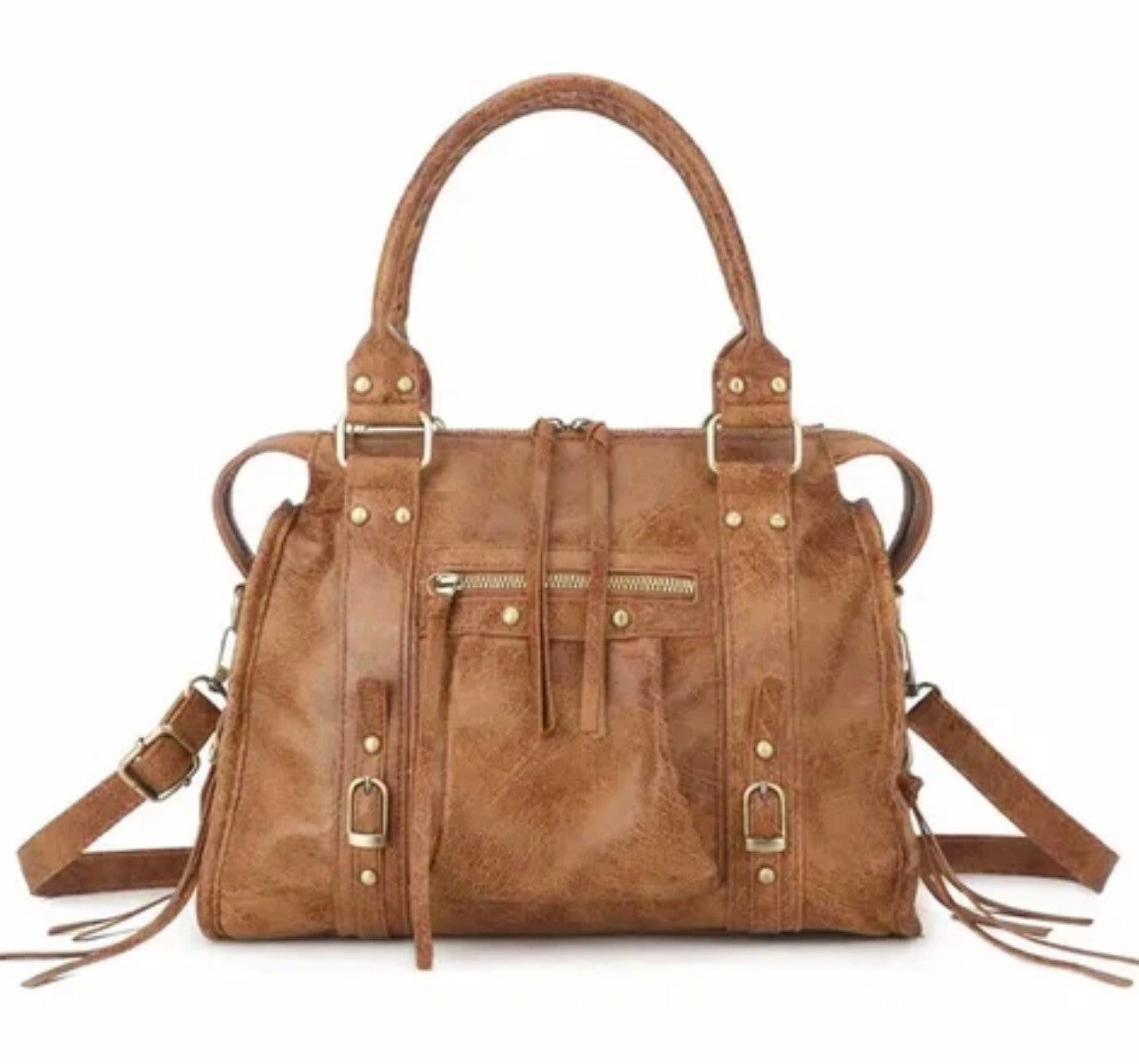 Bruine trendy middelgrote IT bag