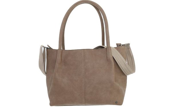 Taupe schoudertas Melbourne
