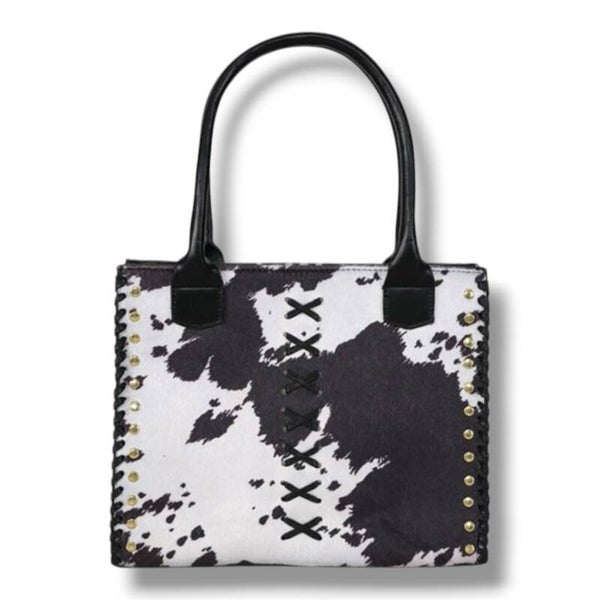 Zwart-witte shopper, handtas