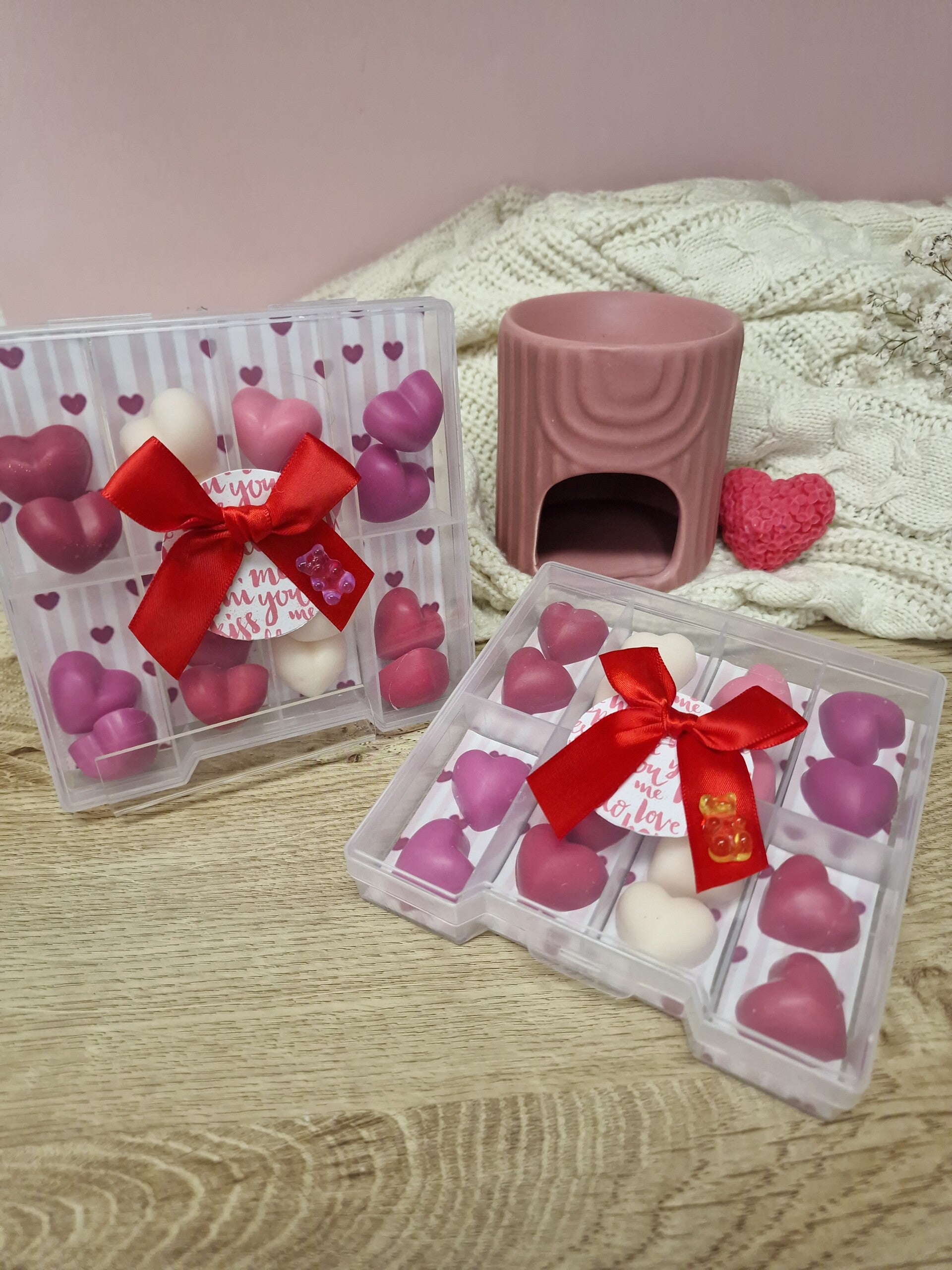 Coffret fondants parfumés petits cœurs - St Valentin
