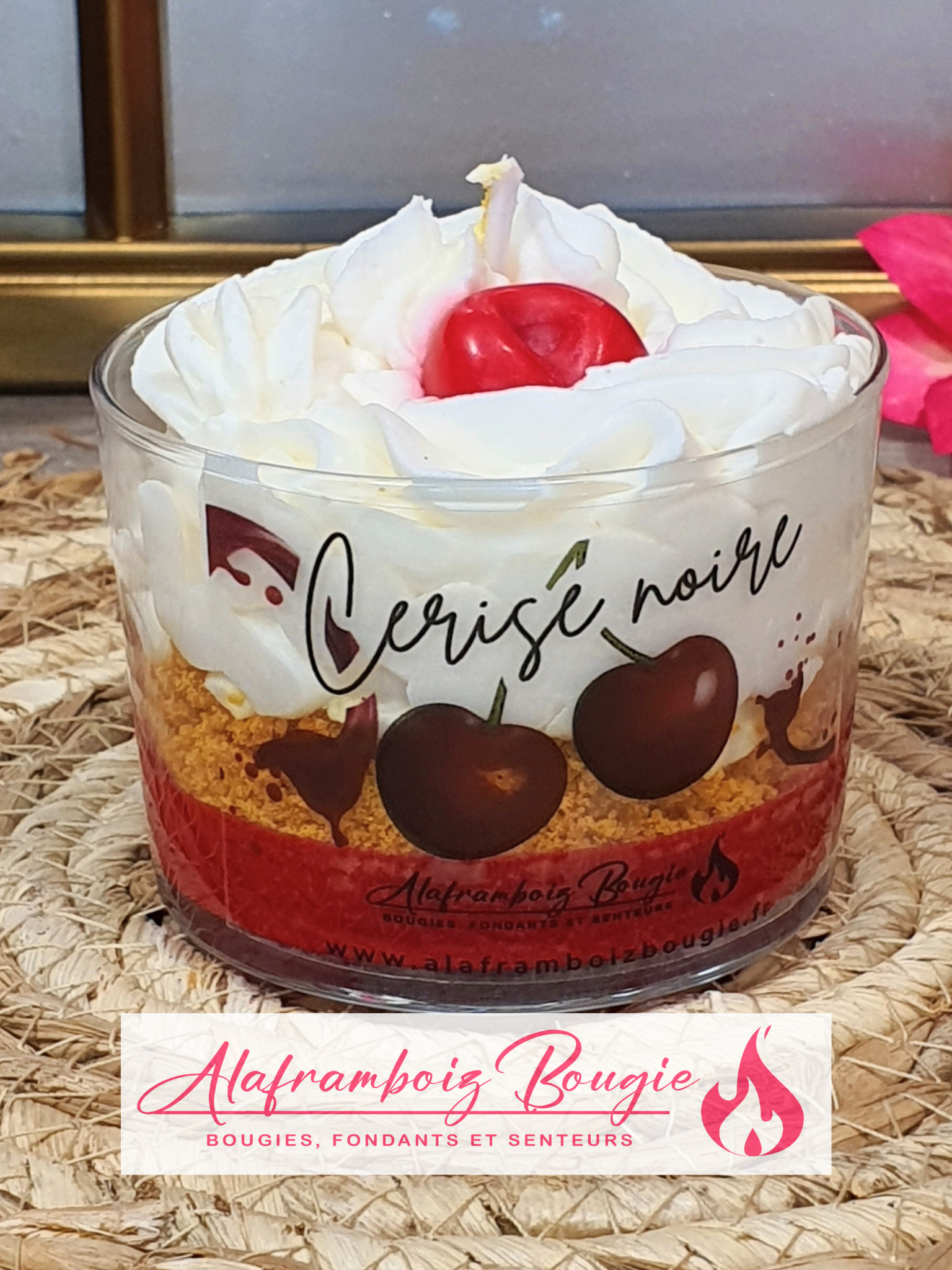 Bougie gourmande pomme d'amour Bodeglass