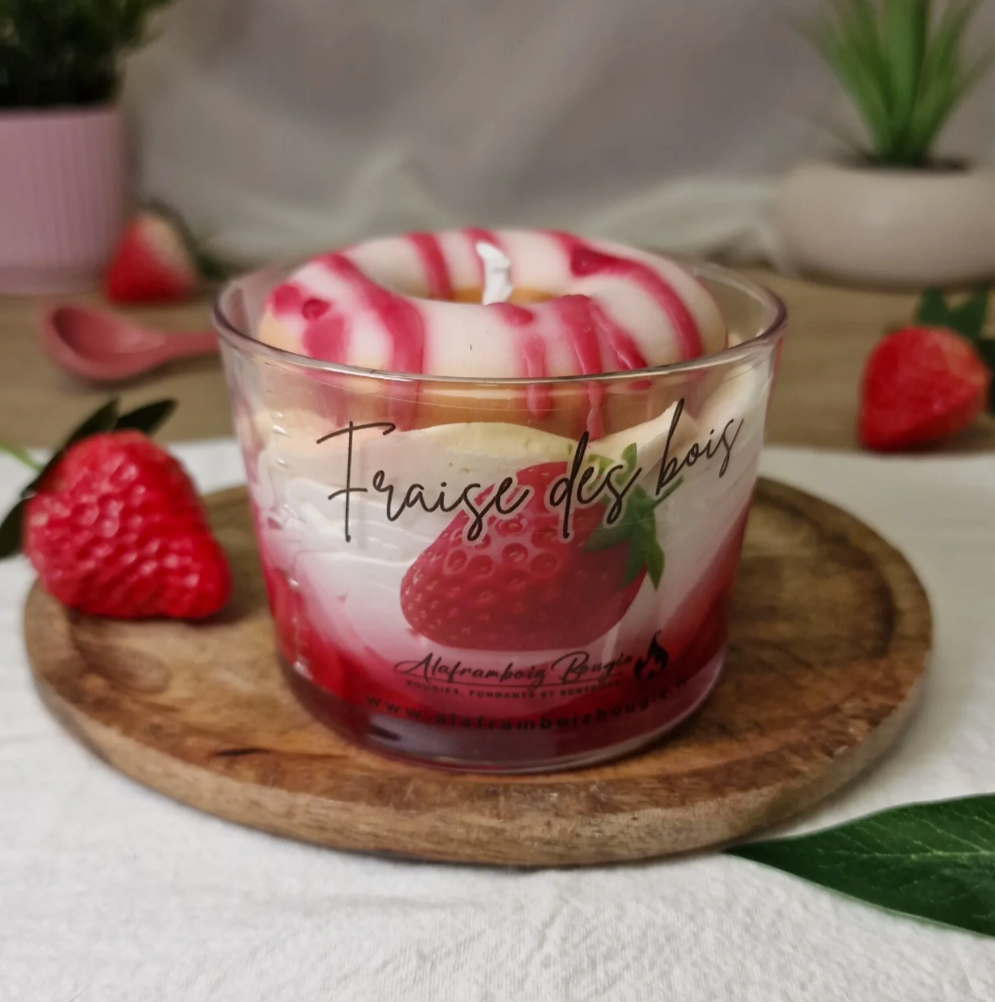Bougie gourmande Fraise des bois