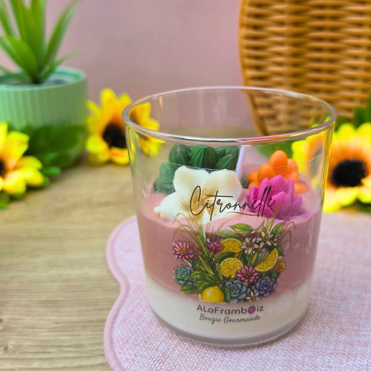 Bougie gourmande Citronnelle - Collection Été