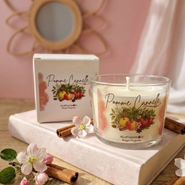 Bougie parfumée Pomme Cannelle