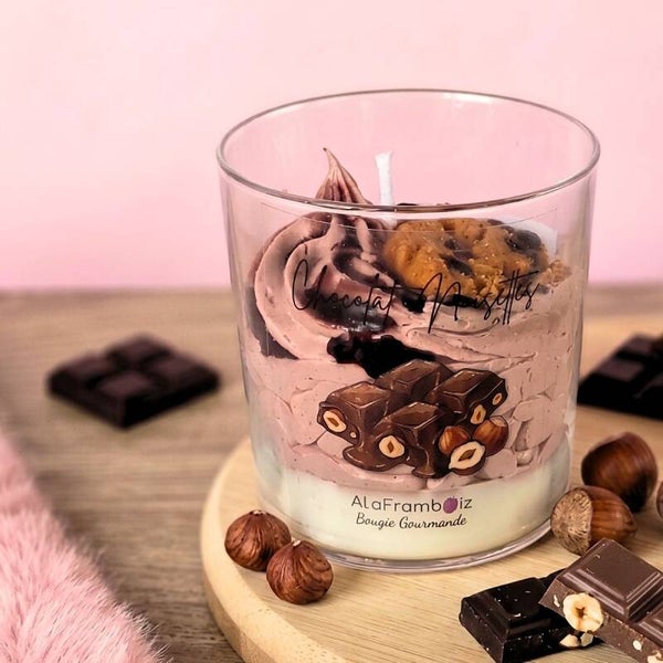 Bougie gourmande Chocolat noisettes