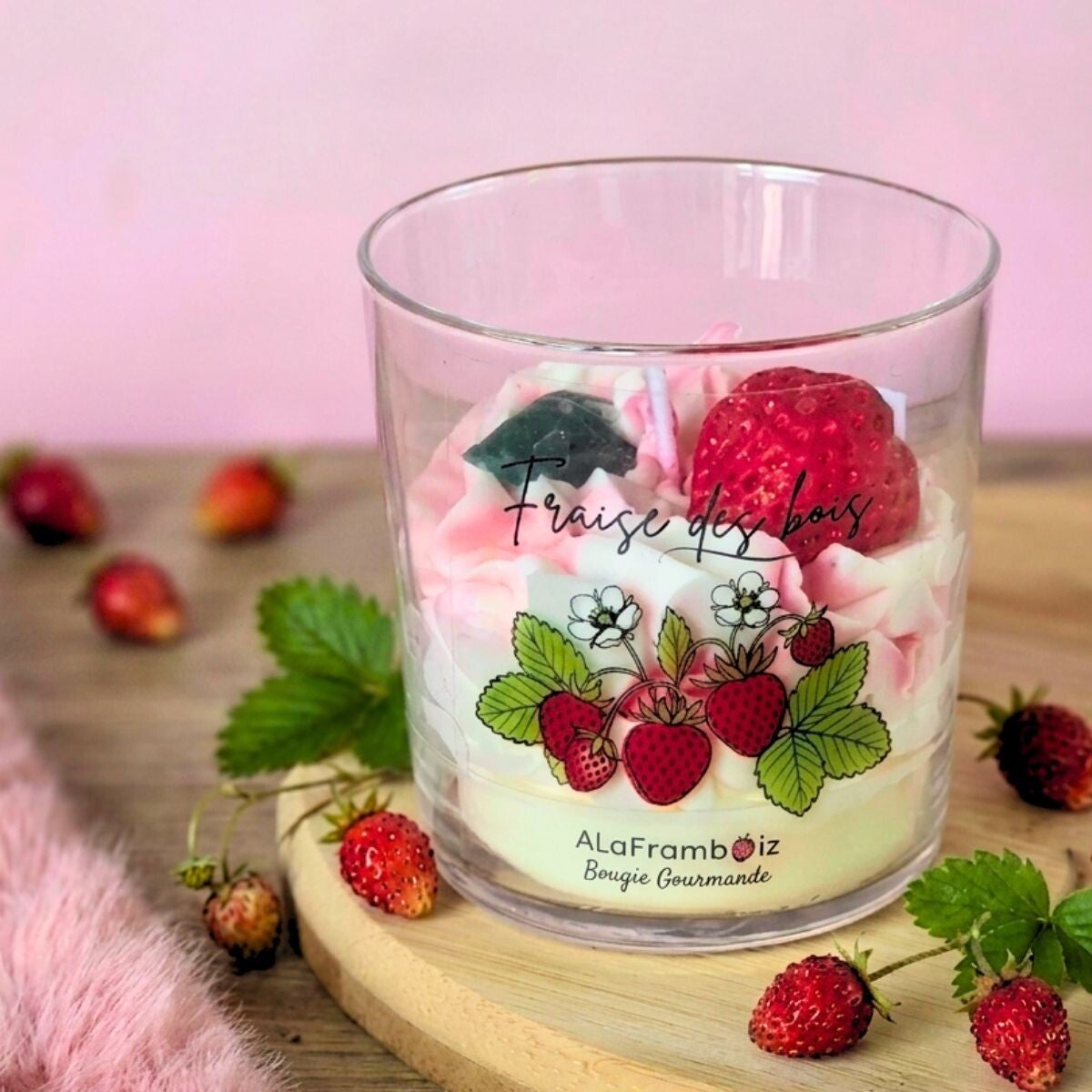 Bougie gourmande Fraise des bois