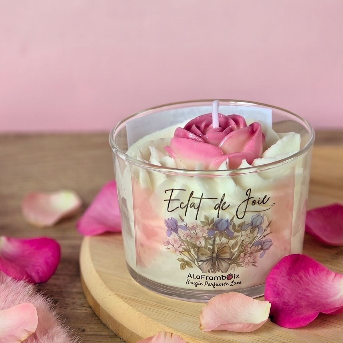 Bougie parfumée de luxe - Eclat de joie