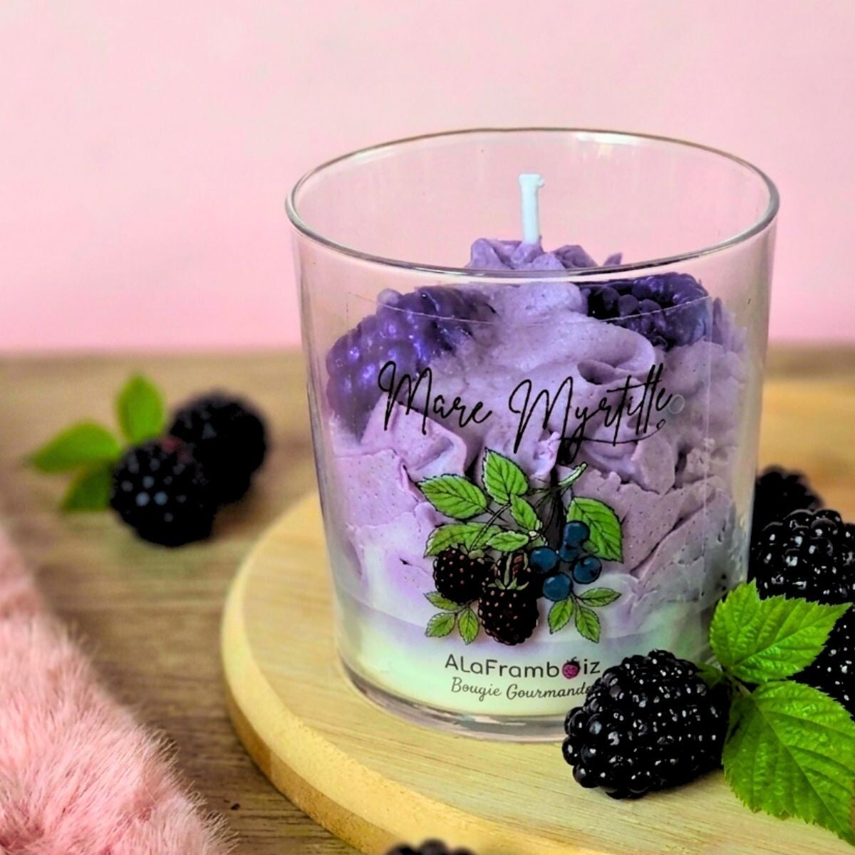 Bougie gourmande Mûre Myrtille
