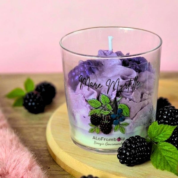 Bougie gourmande Mûre Myrtille