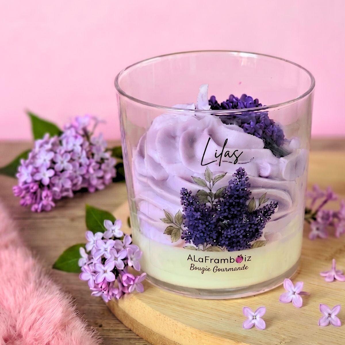 Bougie fleur parfumée Lilas - Une parenthèse de douceur