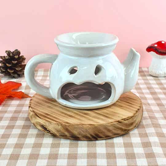 Brûle-parfum théière (plusieurs coloris)