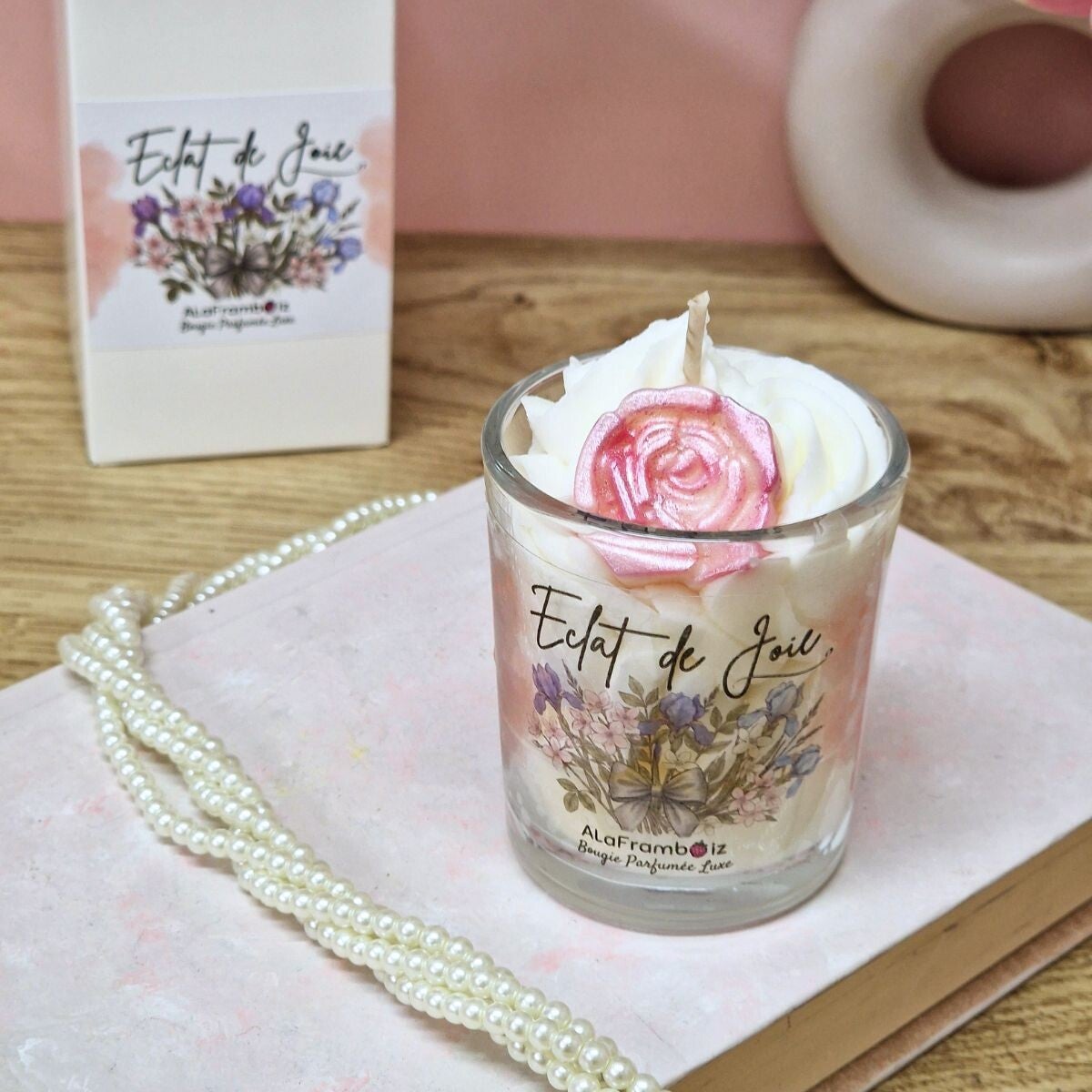 Petite bougie parfumée de luxe - Eclat de joie