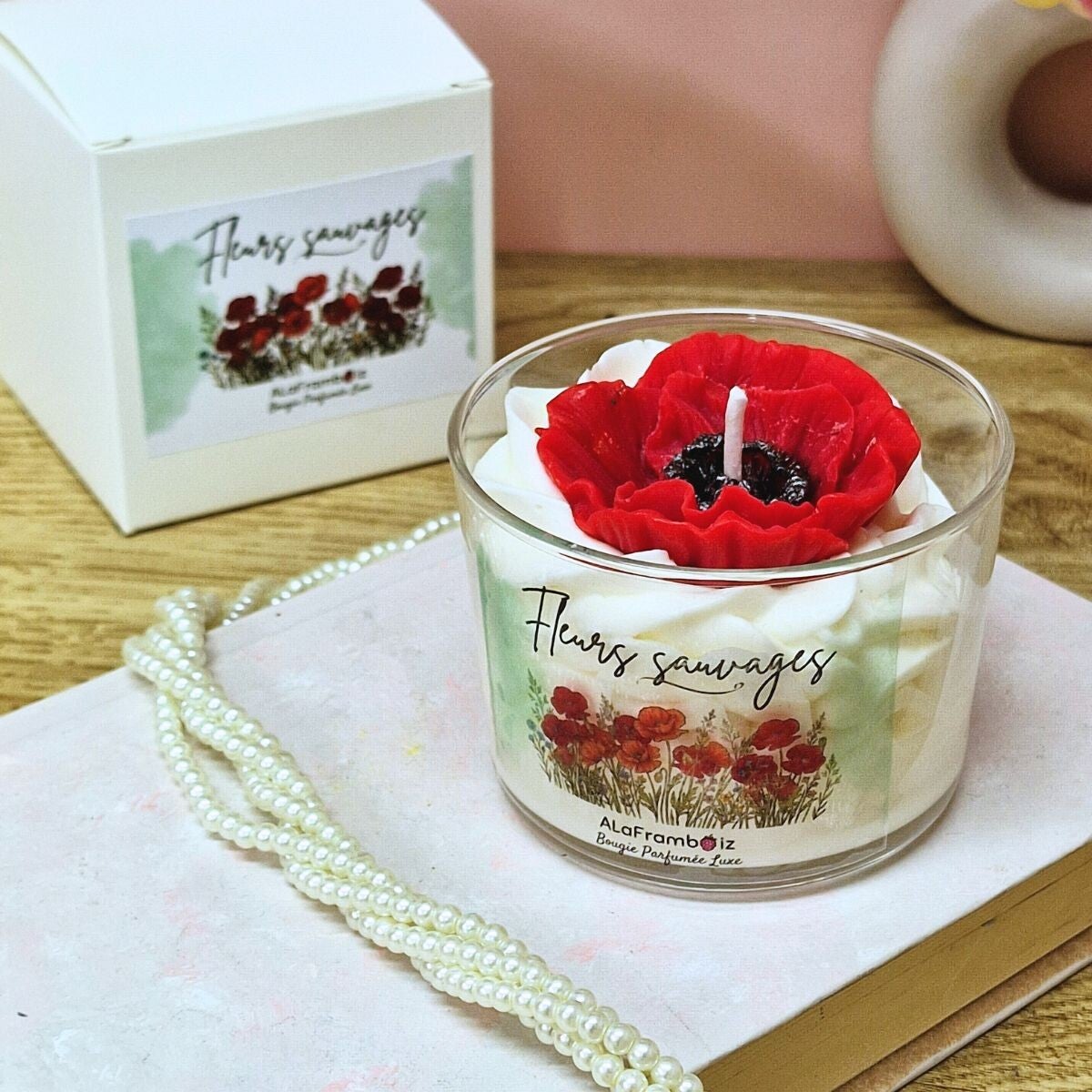 Bougie parfumée de luxe - Fleurs sauvages
