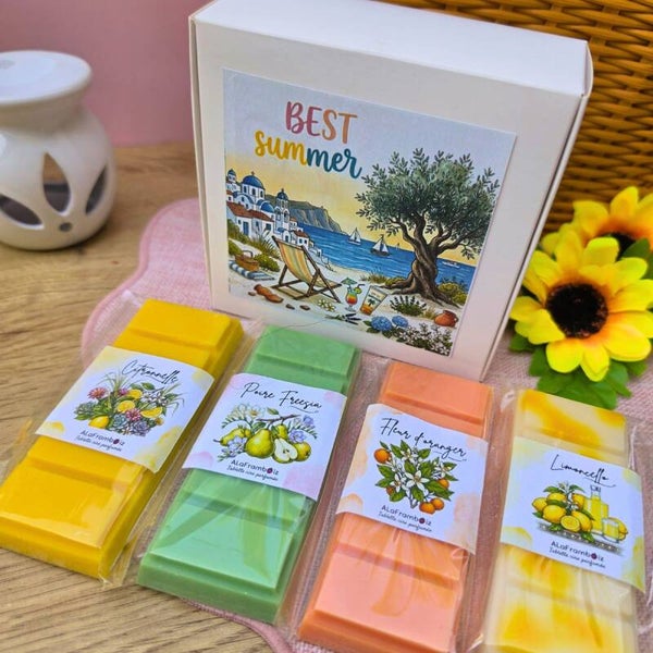 Coffret de fondants parfumés d’été – 4 senteurs ensoleillées