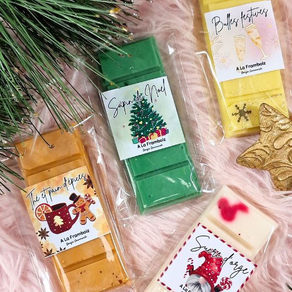 Fondant parfumé de Noël – Tablette - 8 Parfums au choix