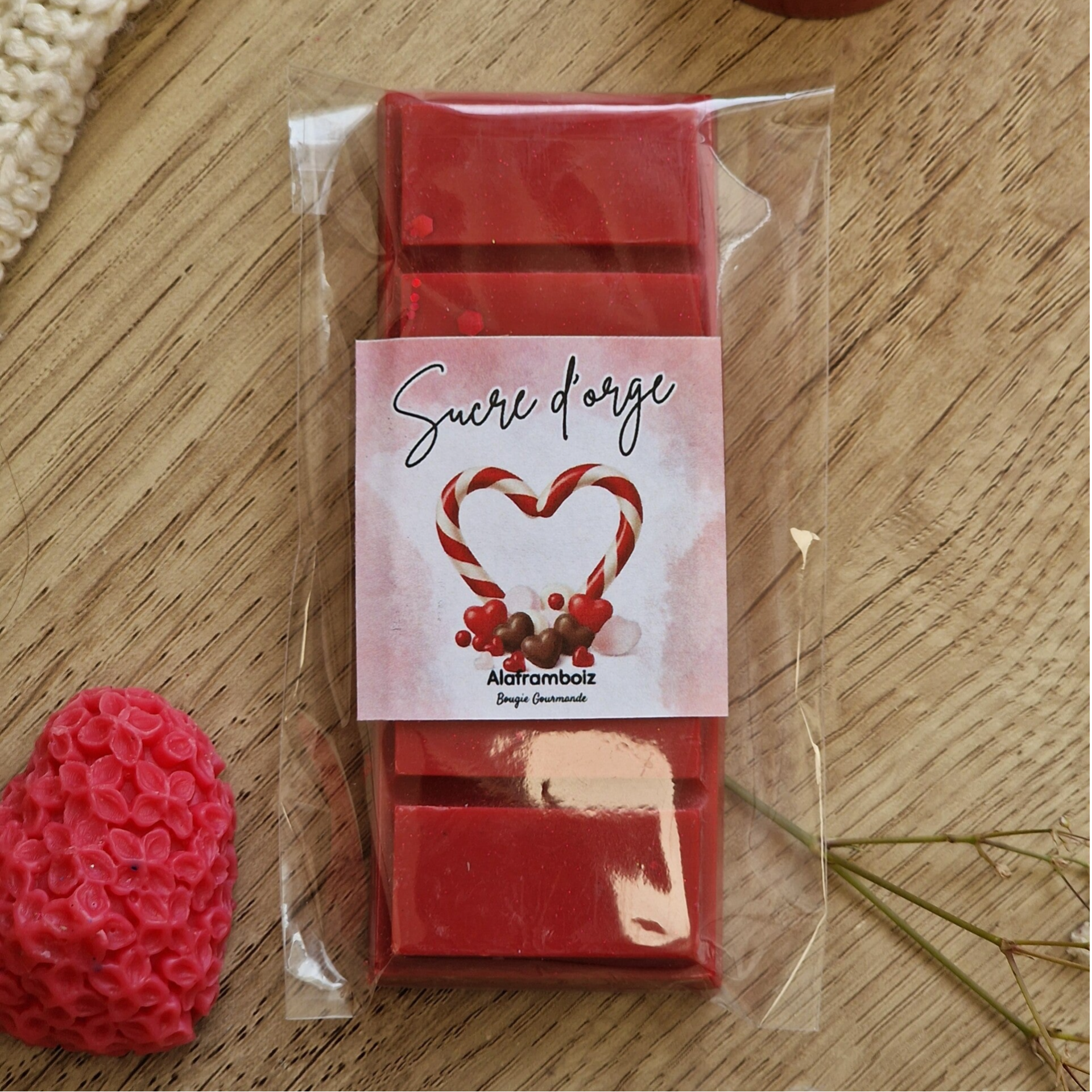 Fondant parfumé tablette Sucre d'orge - St Valentin