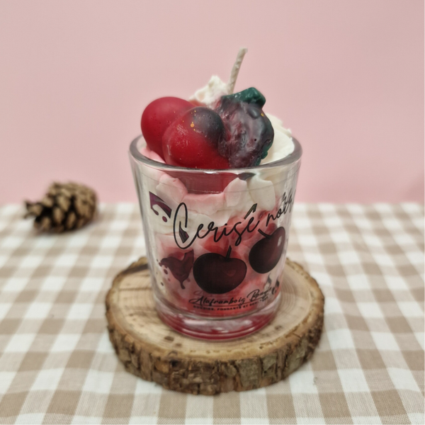 Petite bougie gourmande Cerise noire