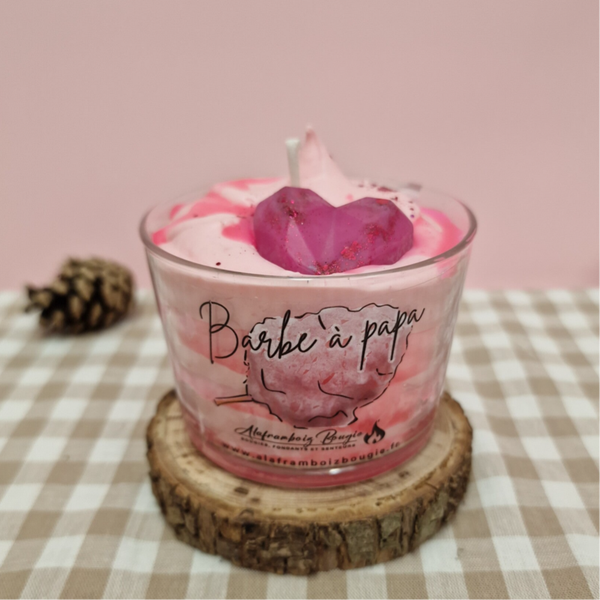 Bougie gourmande Barbe à papa