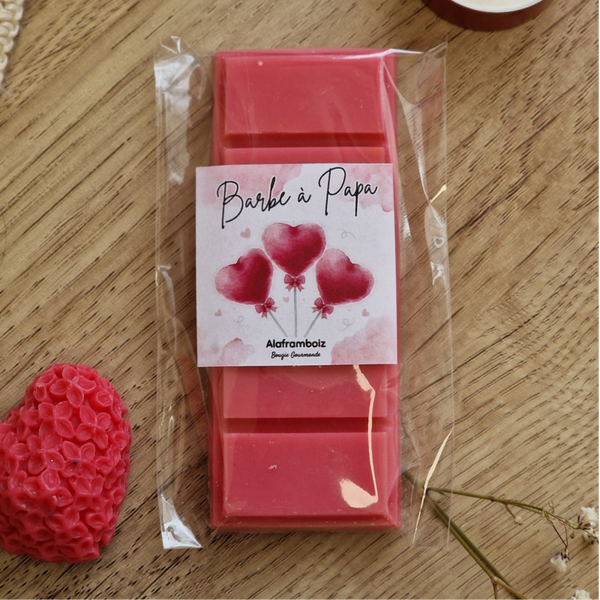 Fondant parfumé tablette Barbe à papa - St Valentin