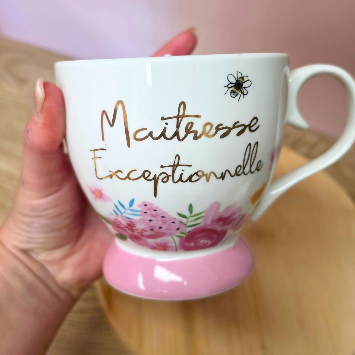 Maxi bougie Tasse - cadeau personnalisée - Maitresse exceptionnelle