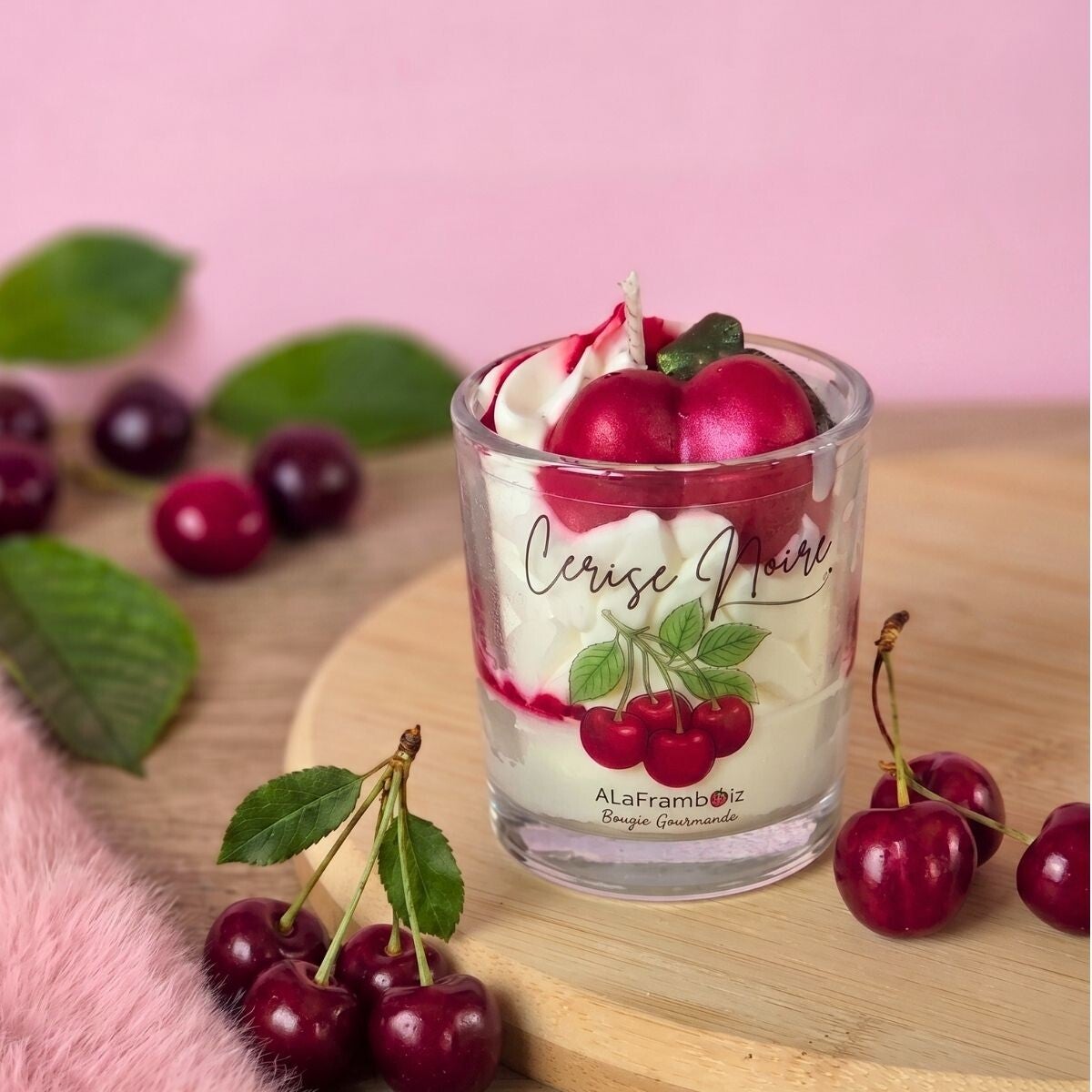 Petite bougie gourmande Cerise Noire