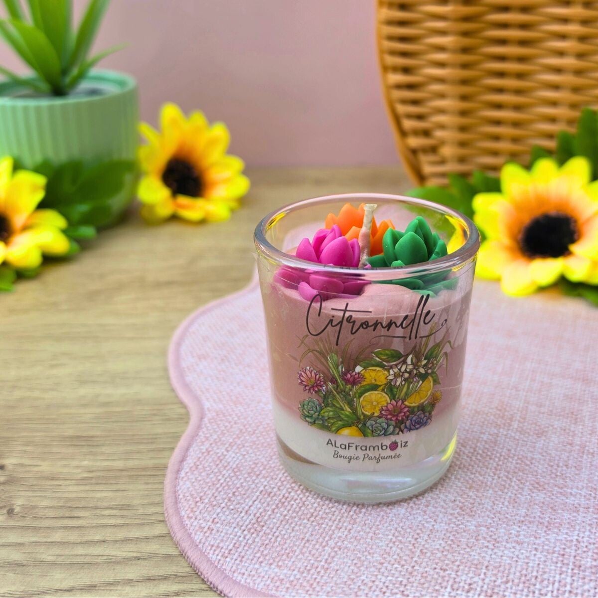 Petite bougie gourmande Citronnelle - Collection Été