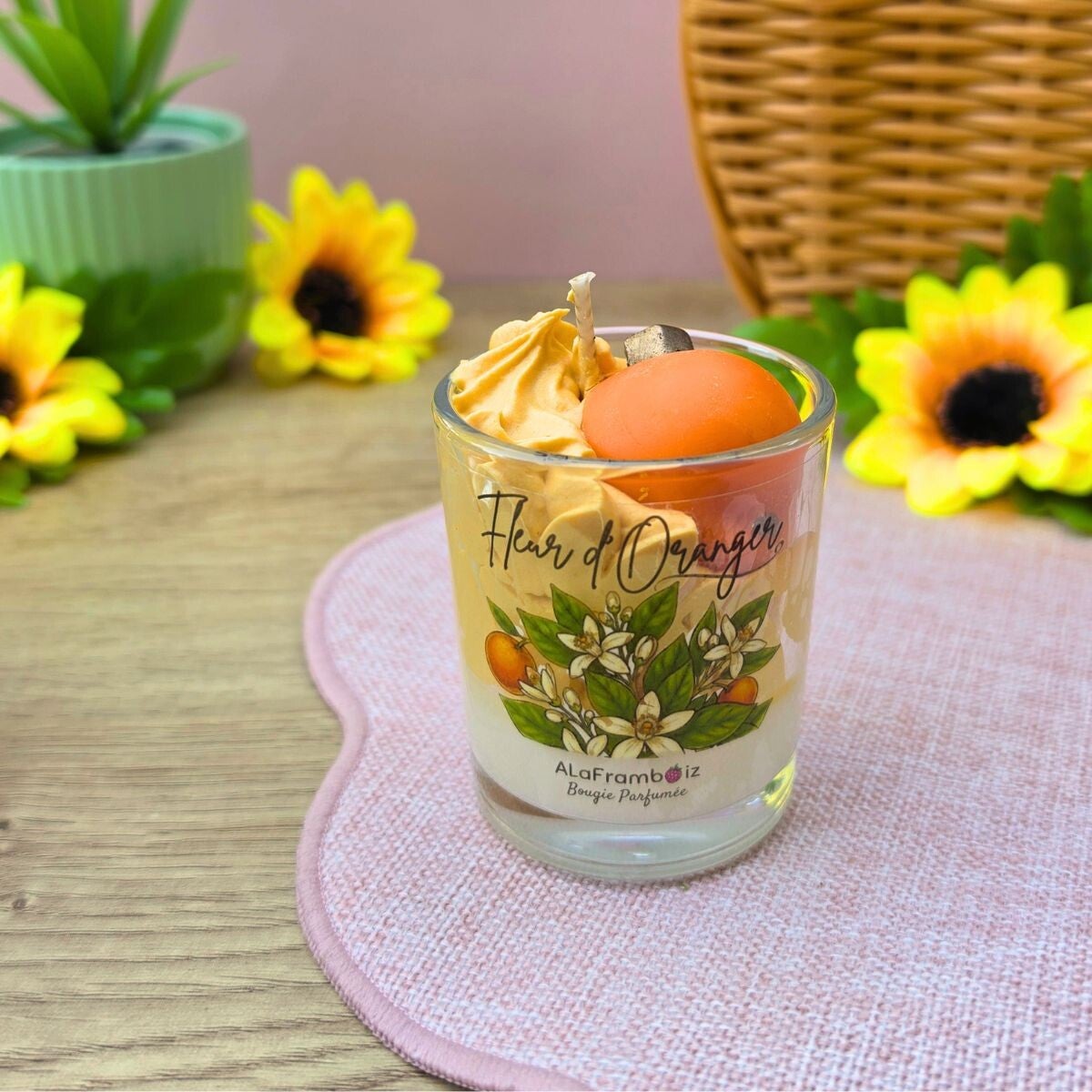 Petite bougie gourmande Fleur d'Oranger - Collection Été