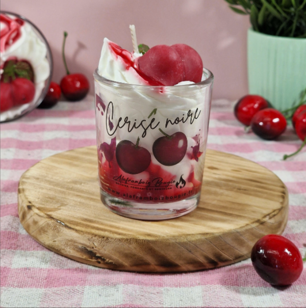 Petite bougie gourmande Cerise Noire