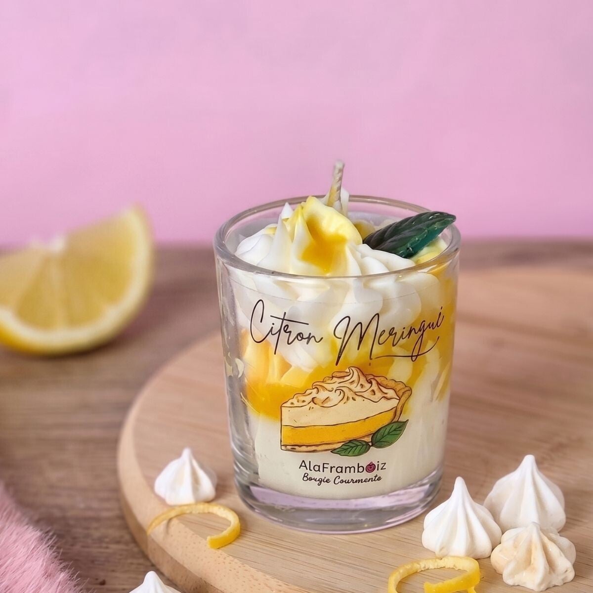 Petite bougie gourmande Citron meringué