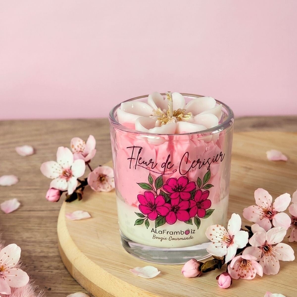 Petite bougie gourmande Fleur de cerisier