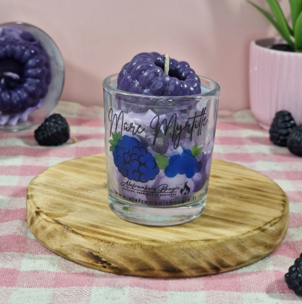 Petite bougie gourmande Mûre Myrtille