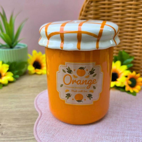 Brûle-Parfum pot de confiture Orange