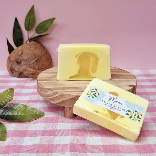 Tranche de savon doux Monoï - Douceur et soin pour votre peau