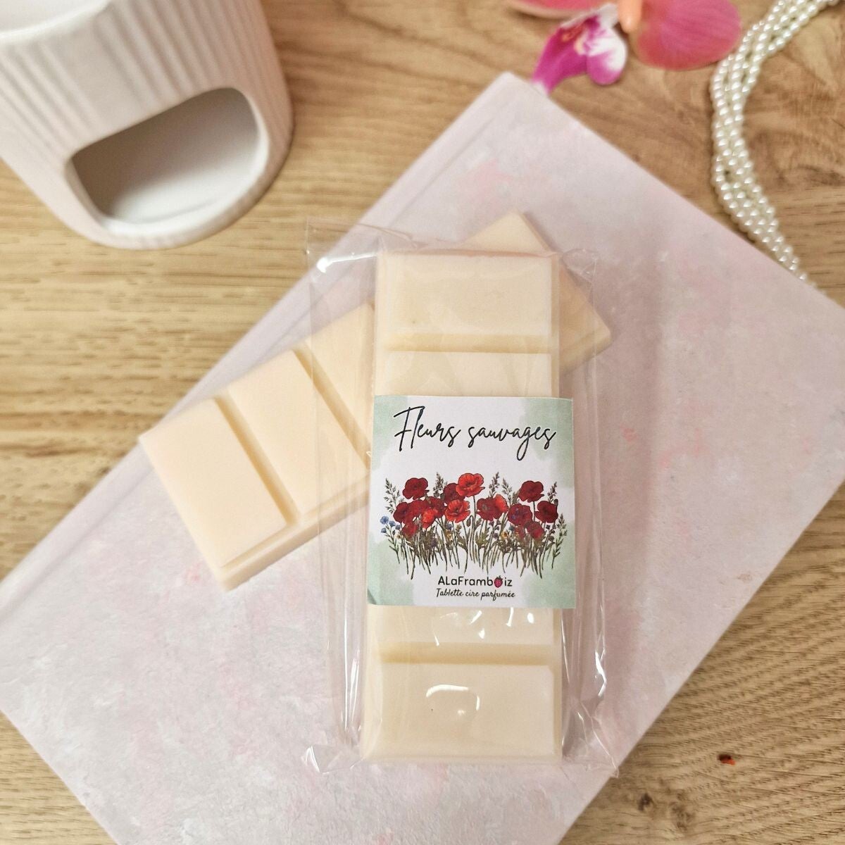Tablette Fondant parfumé luxe - Fleurs sauvages